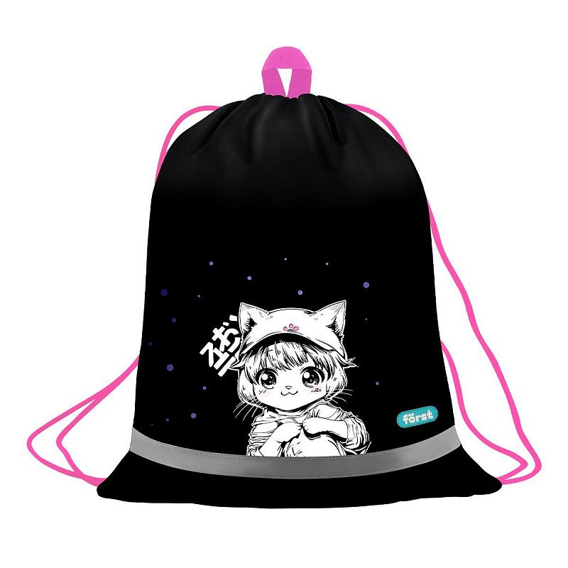 Мешок для обуви 1 отделение Först "Plush Dream", 360*460мм, вентиляционная сеточка, светоотражающая полоса