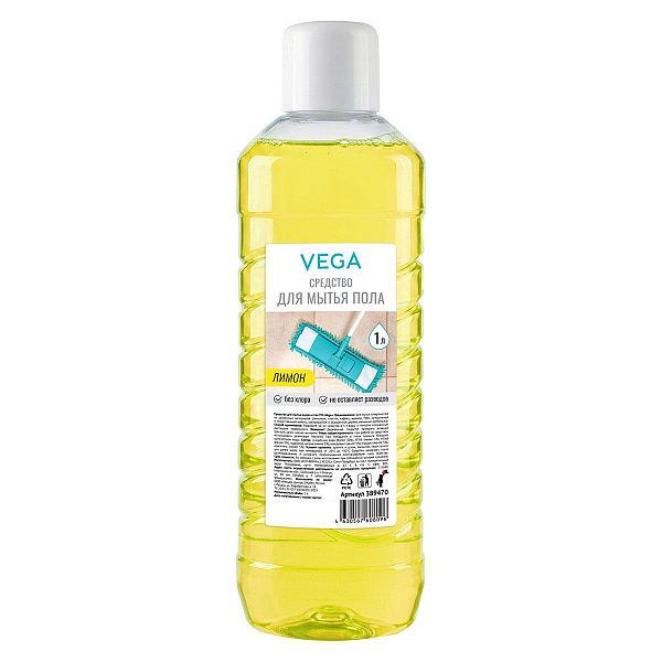 Средство для мытья полов и стен Vega "Лимон", 1л. 