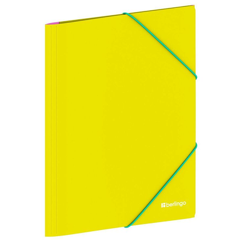 Папка на резинке Berlingo "Raze" А4, 600мкм, желтая