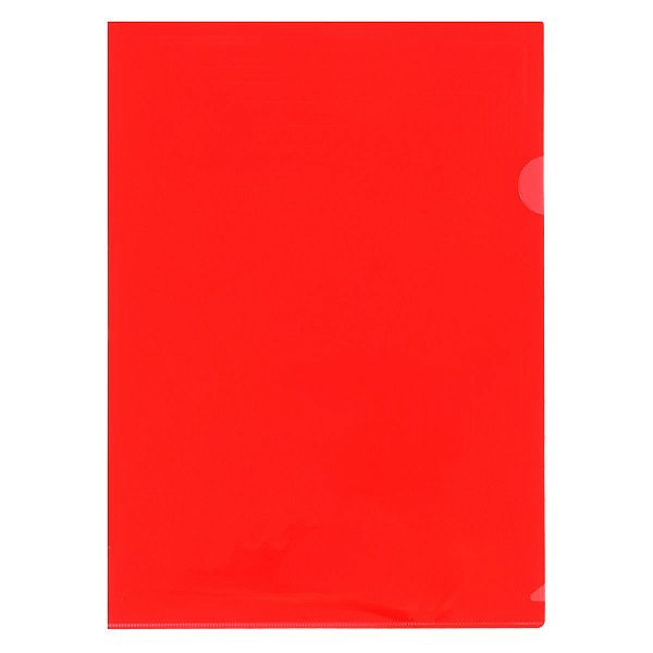 Папка-уголок СТАММ, А4, 150мкм, непрозрачная, красная