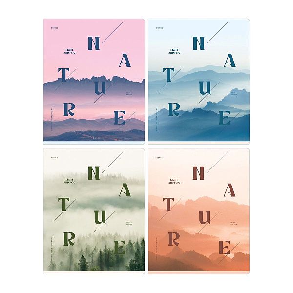 Тетрадь 48л., А5, клетка BG "Foggy dawn", матовая ламинация