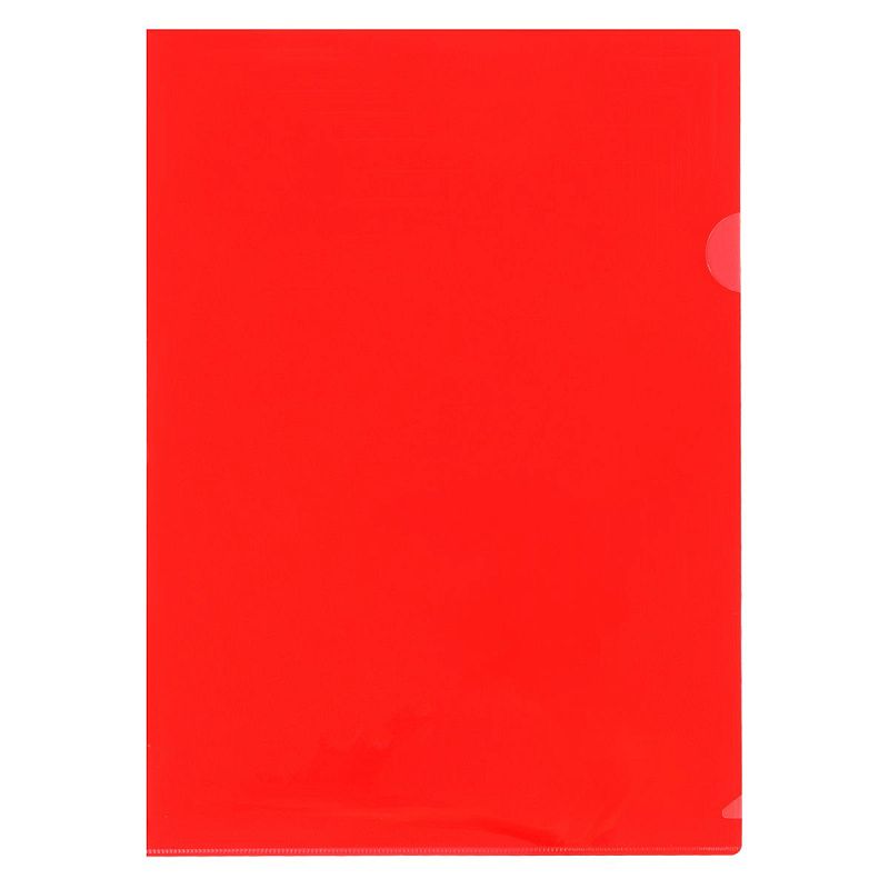 Папка-уголок СТАММ, А4, 150мкм, непрозрачная, красная