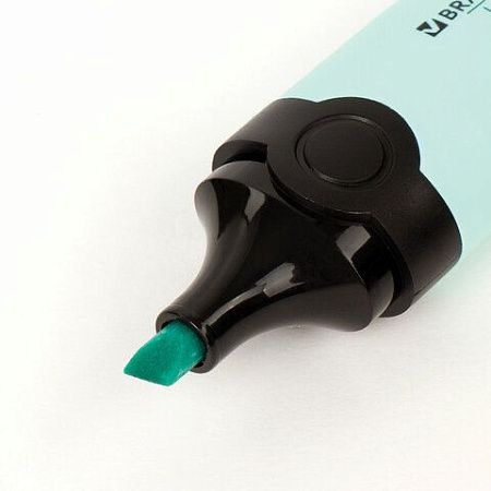 Текстовыделитель BRAUBERG "DELTA PASTEL", БИРЮЗОВЫЙ, линия 1-5 мм, 151732 