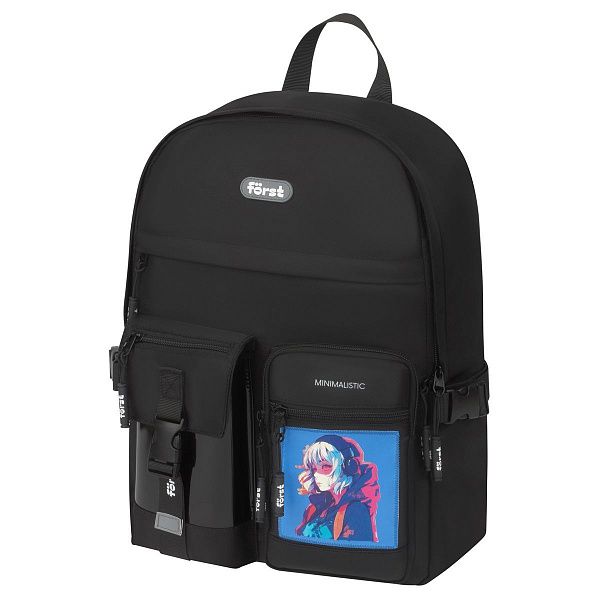 Рюкзак Först F-Teens "Anime girl" 40*28*15см, 1 отделение, 7 карманов, уплотненная спинка Рюкзак Först F-Teens "Anime girl" 40*28*15см, 1 отделение, 7 карманов, уплотненная спинка