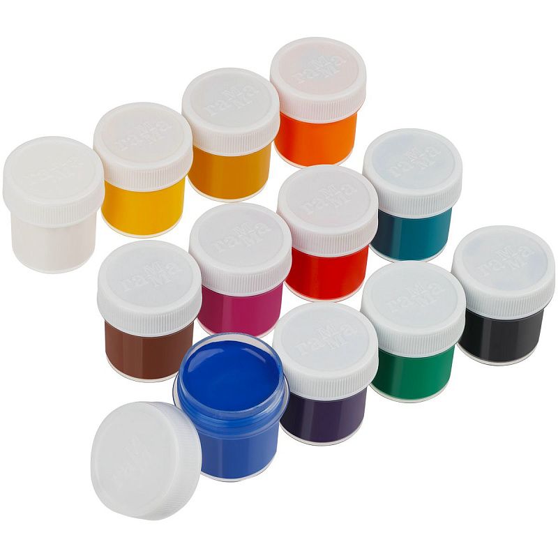 Гуашь Гамма, Юбилейная серия, 12 цветов, 20мл, картон. упаковка