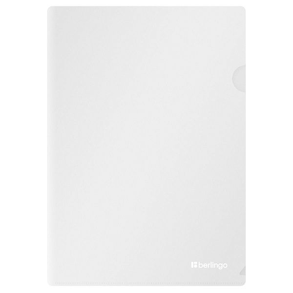 Папка-уголок Berlingo "Soft Touch", А4, 200мкм, софт-тач, прозрачная