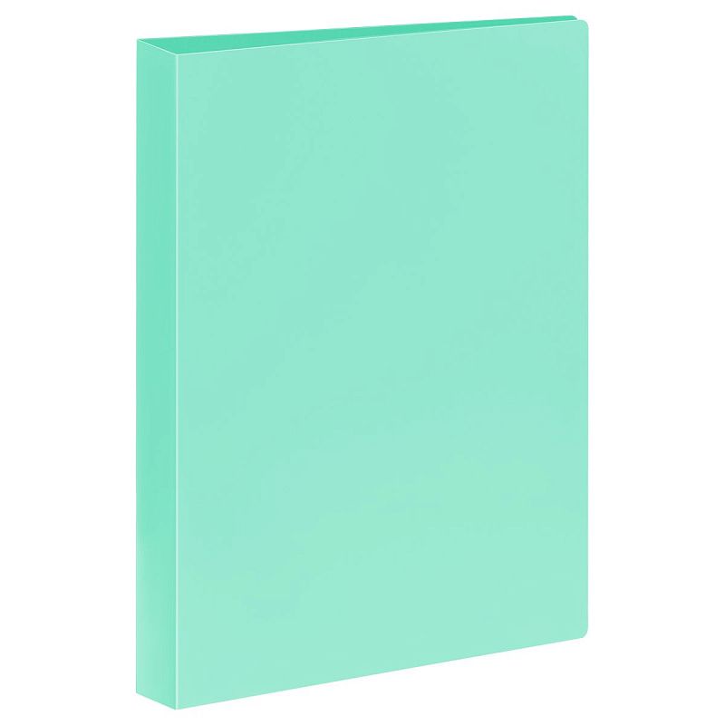 Папка на 2 кольцах СТАММ А4, 25мм, 500мкм, пластик, пастель, мятная