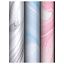 Упаковочная бумага глянц. 70*100см, MESHU "Marble", 80 г/м2, ассорти, 3 дизайна