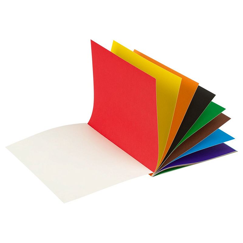 Набор цв. немел. картона 8л. и двуст. газет. цв. бумаги 16л, А4, Мульти-Пульти, на склейке, "Чебурашка"