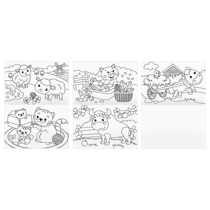 Раскраска А4, 8 стр., ТРИ СОВЫ "Любимые животные"