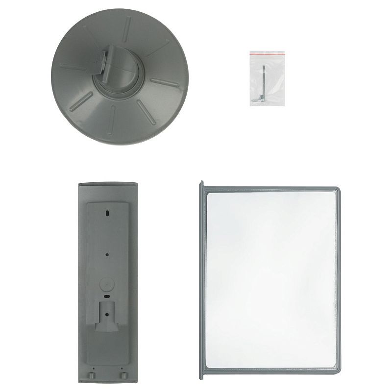 Демосистема настольная OfficeSpace с 10 серыми панелями, вращающаяся