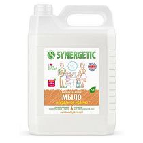Мыло жидкое 5 л SYNERGETIC "Миндальное молочко", гипоаллергенное, биоразлагаемое, 105506 