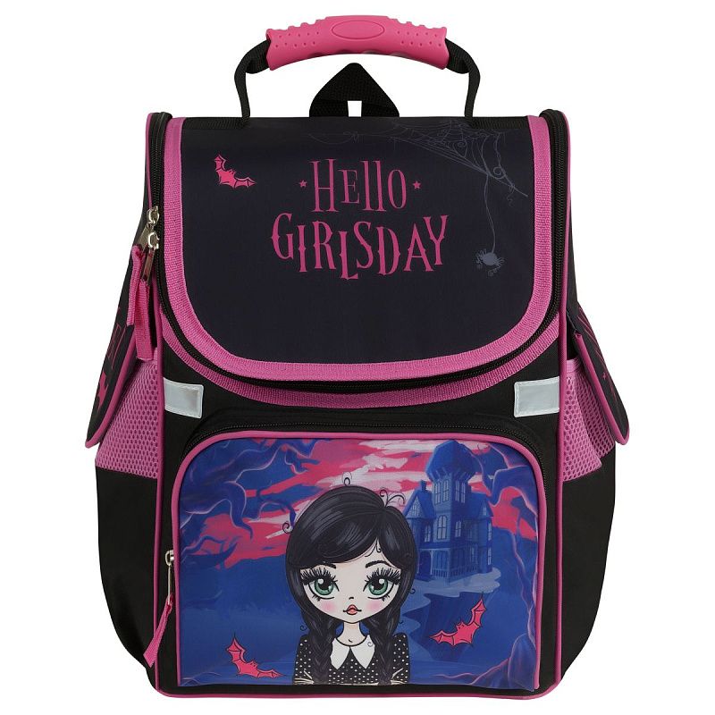 Ранец ArtSpace Junior "GirlsDay" 37*28*21см, 1 отделение, 3 кармана, анатомическая спинка 