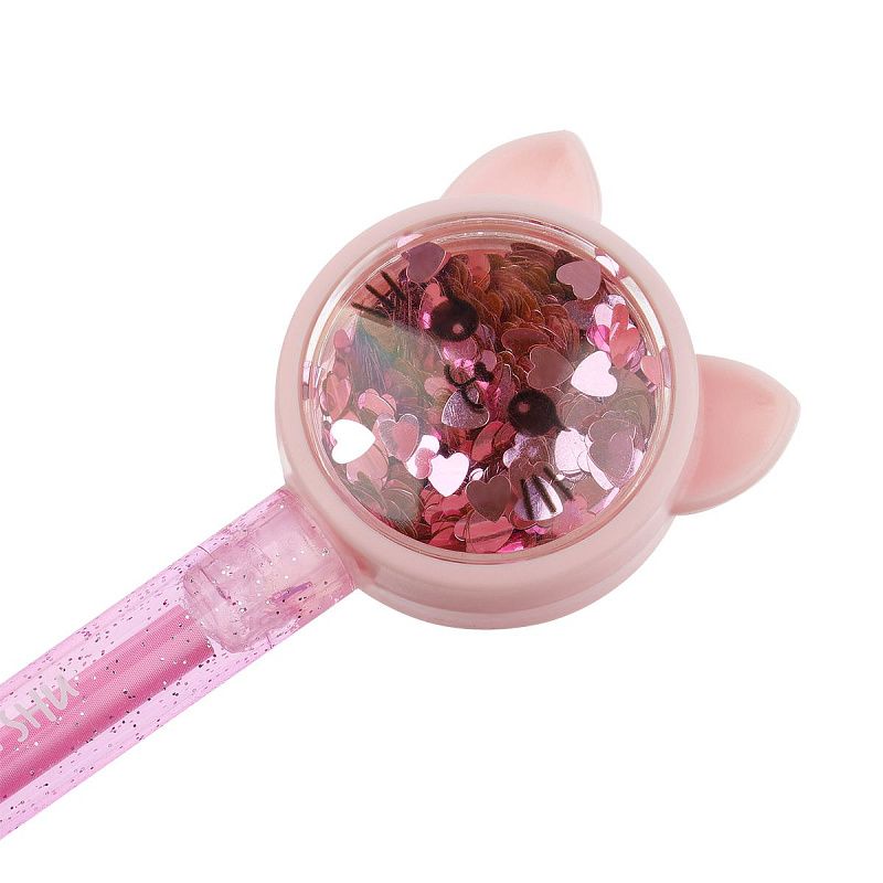 Ручка гелевая стираемая MESHU "Funny smile" синяя, 0,5мм, корпус ассорти, с топпером 