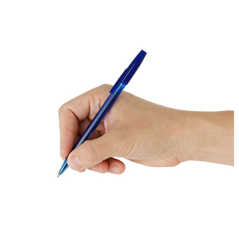 Набор шариковых ручек СТАММ "049" 4шт., 04цв., 0,7мм, тонированный корпус, пакет с европодвесом 