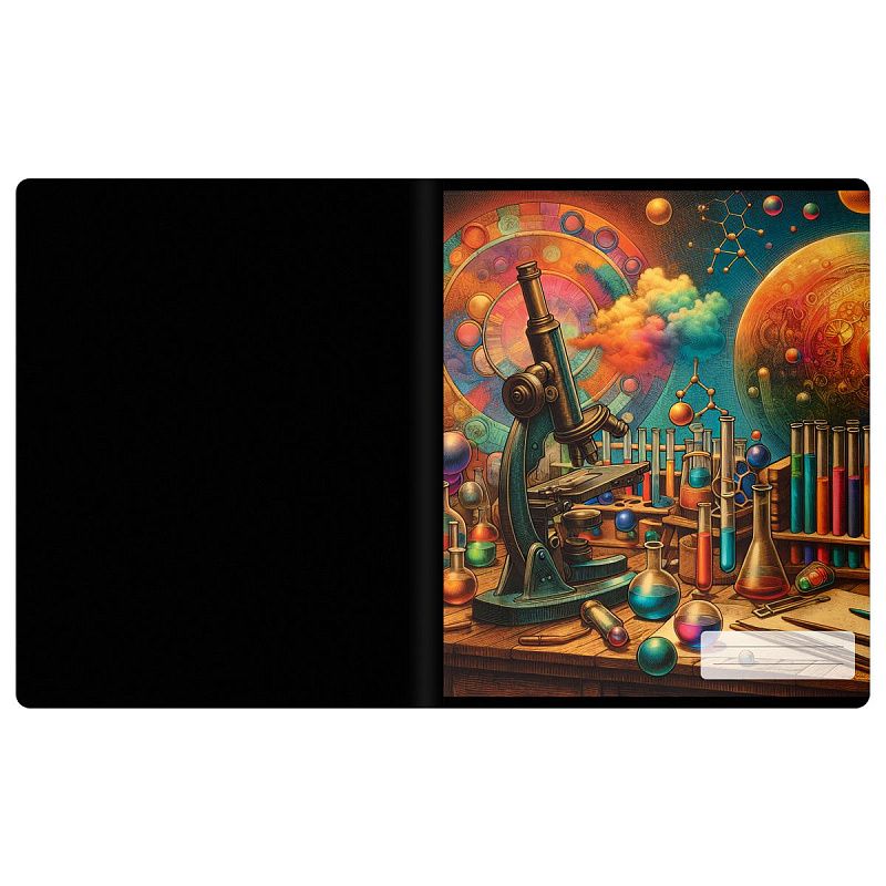 Тетрадь предметная 48л. BG "Информационное поле" - Химия, soft-touch ламинация, выб. лак