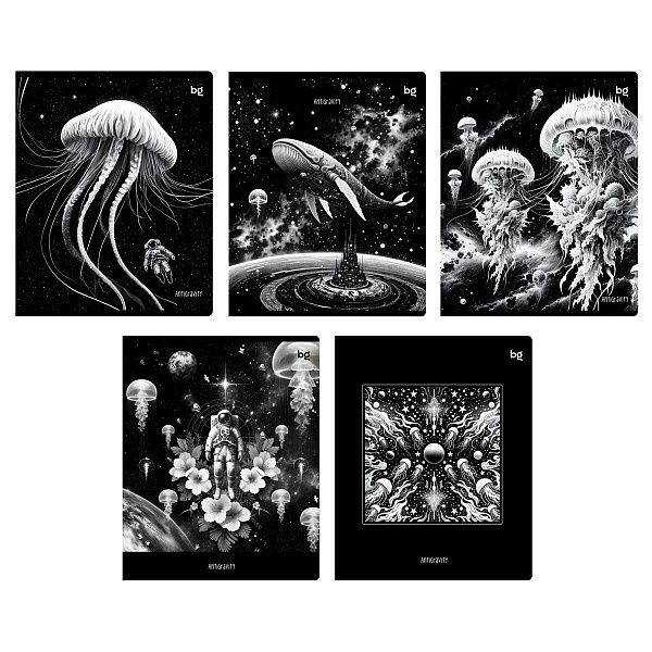 Тетрадь 48л., А5, клетка BG "Медуза", эконом