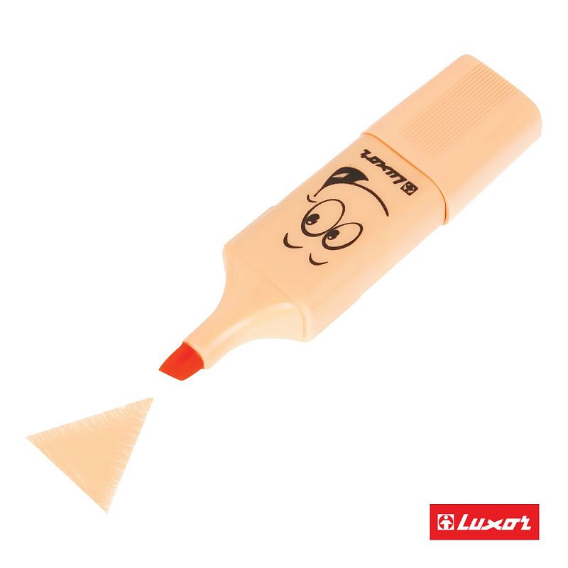 Текстовыделители Luxor "Eyeliter Pastel" пастельный оранжевый, 1-4,5мм 