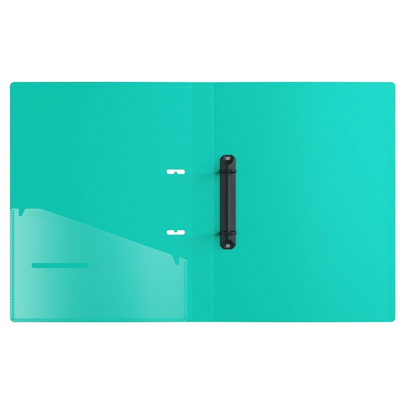 Папка на 2 кольцах Berlingo "Your Way", А4, 24мм, 600мкм, мятная, D-кольца, с внутр. карманом 