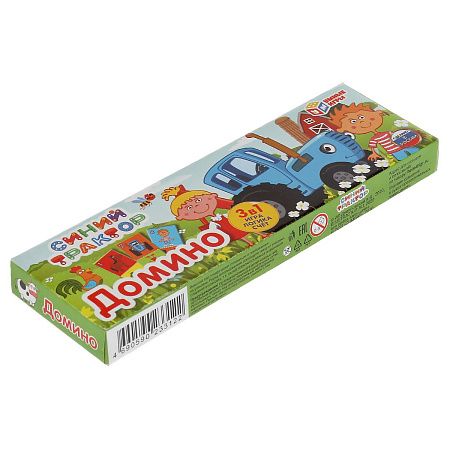 Игра настольная Домино, Умные игры "Синий Трактор", картонная коробка
