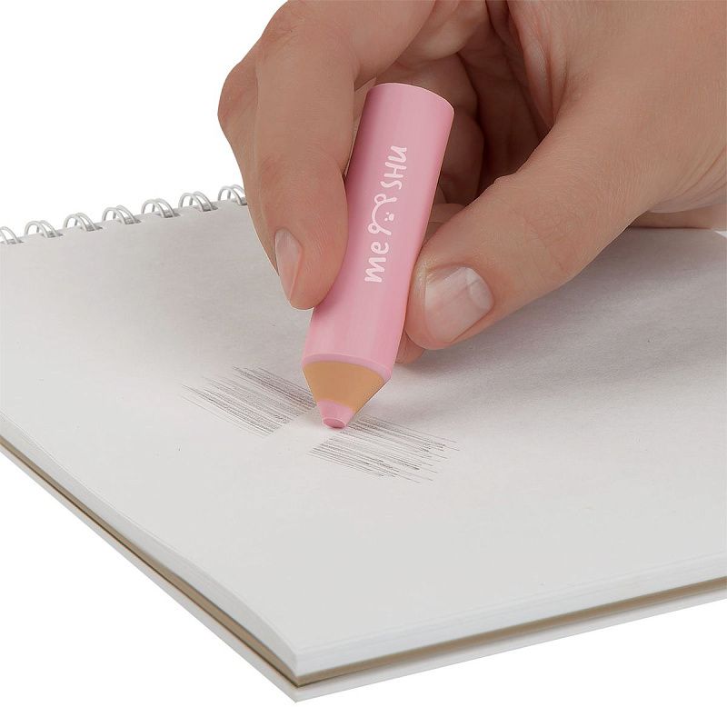 Набор ластиков MESHU "Little Pencils" 4шт., 65*15*15мм, термопластичная резина, блистер, европодвес 