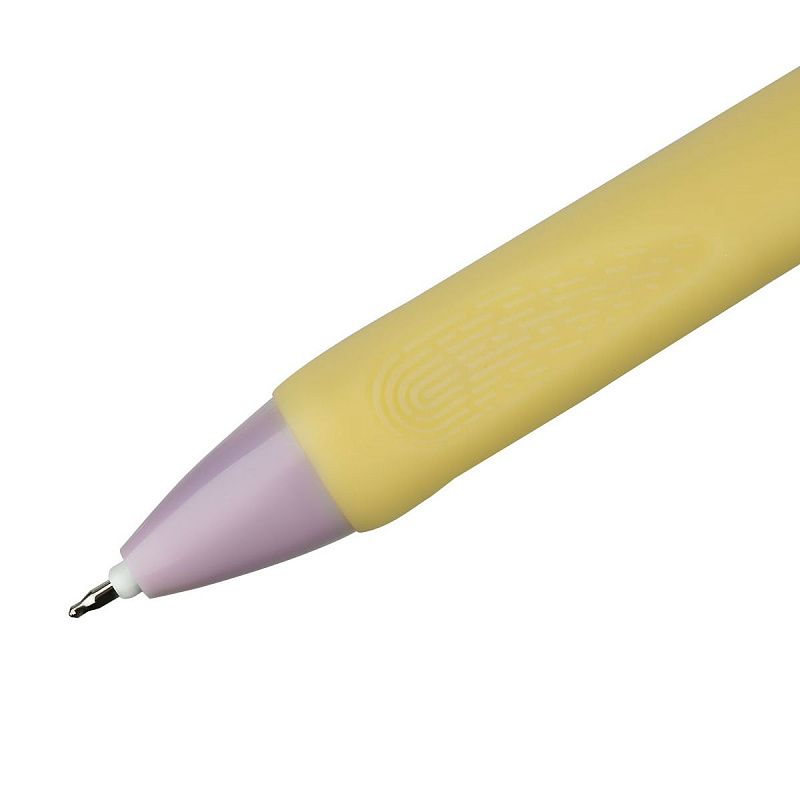 Ручка гелевая стираемая автоматическая MESHU "Sweet paws" синяя, 0,5мм, корпус ассорти, с топпером 