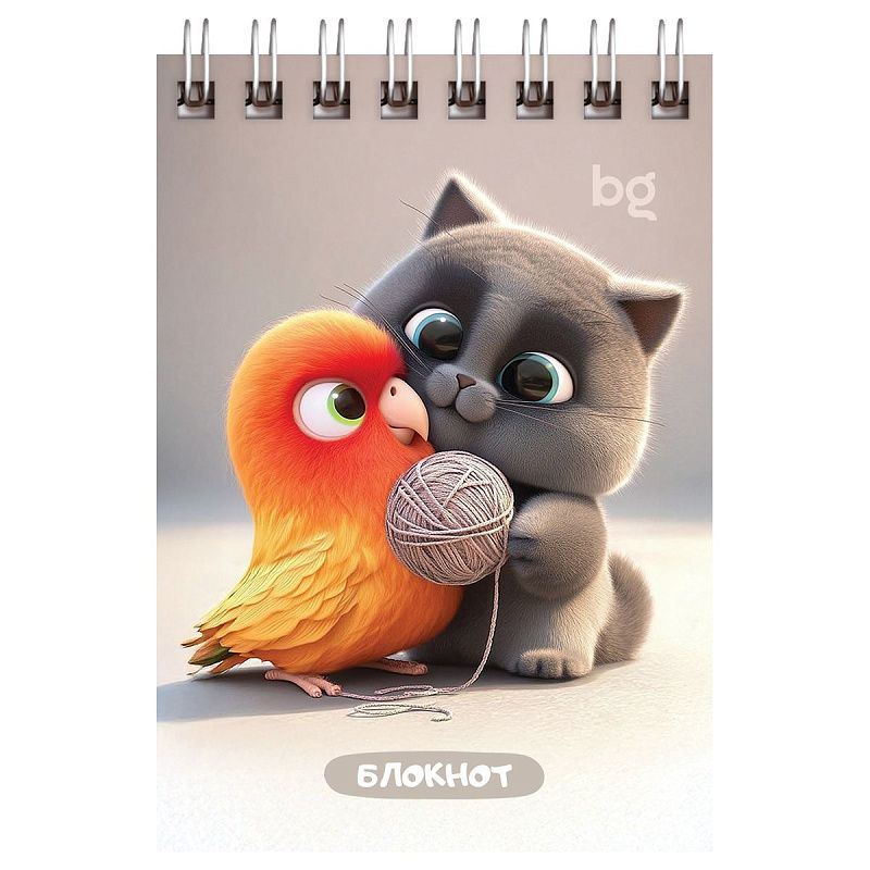 Блокнот А7 40л. на гребне BG "Микс"