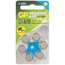 Батарейка GP ZA675F (PR44, A675, AC675E, DA675, V675A) воздушно-цинковая, BC6