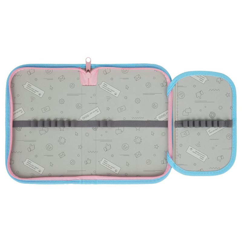 Пенал 1 отделение, 200*130 ArtSpace "Fairies", доп. секция, ткань 