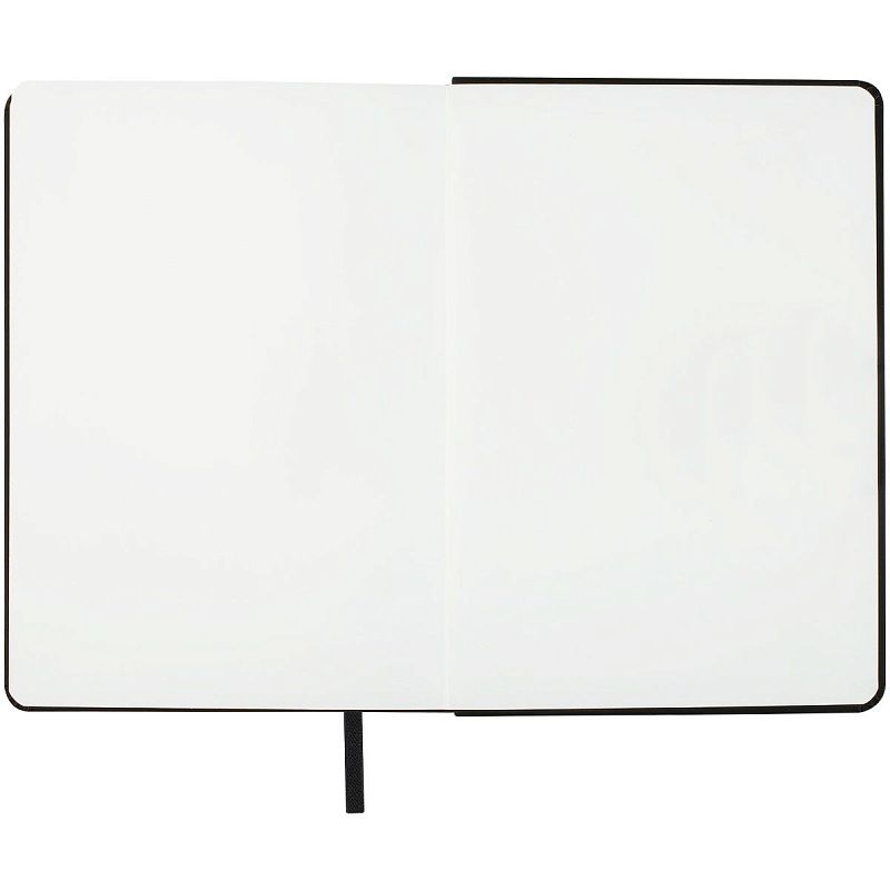 Скетчбук 80л., А5 Гамма "Студия", черный, твердая обложка, на резинке, белая, 140г/м2