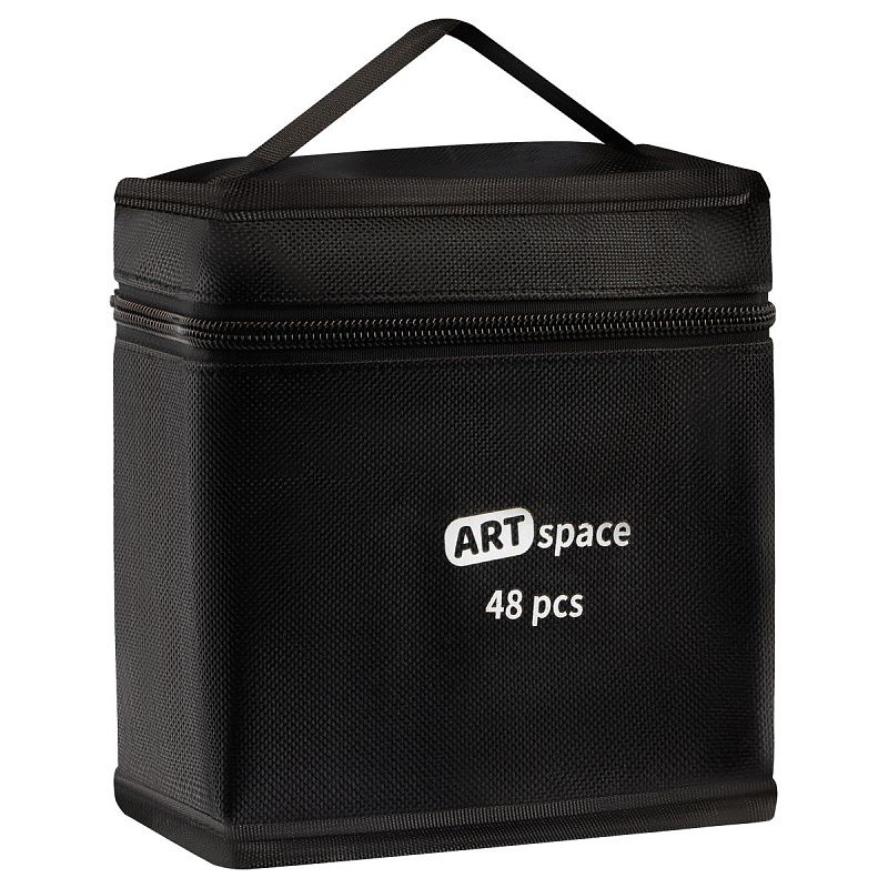 Набор двусторонних маркеров для скетчинга ArtSpace 48цв., основные цвета, пулевид./скош.