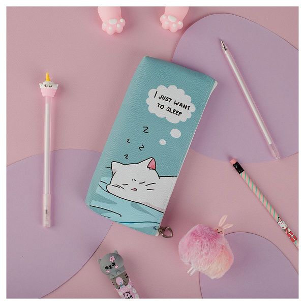 Пенал мягкий 200*85*30 MESHU "Want to sleep", искусственная кожа