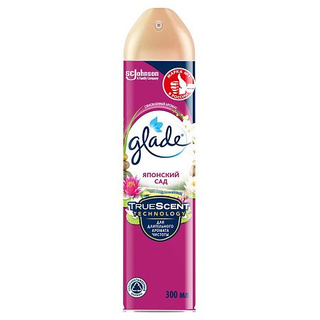 Освежитель воздуха аэрозольный Glade "Японский сад", 300мл 