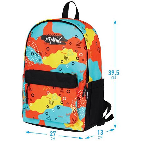 Рюкзак Berlingo Casual "Memphis" 39,5*27*13см, 1 отделение, 3 кармана, уплотненная спинка 