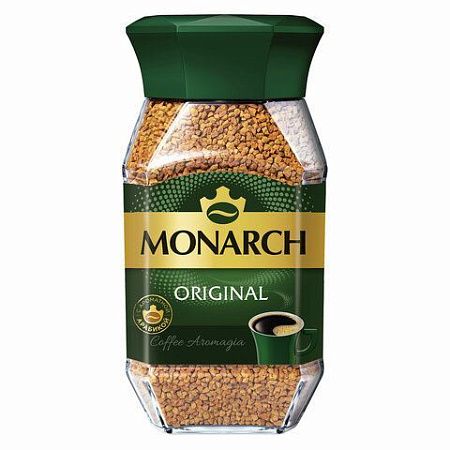 Кофе растворимый JACOBS "Monarch", сублимированный, 190 г, стеклянная банка, 8050934