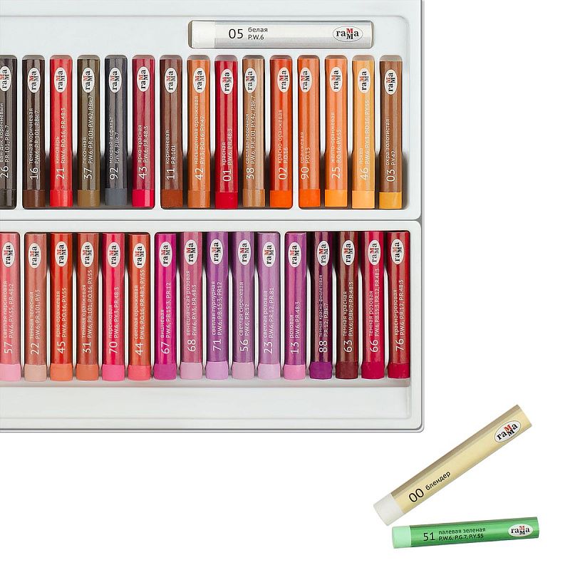 Пастель масляная Гамма "Студия", 100 мелков, картон.упак.