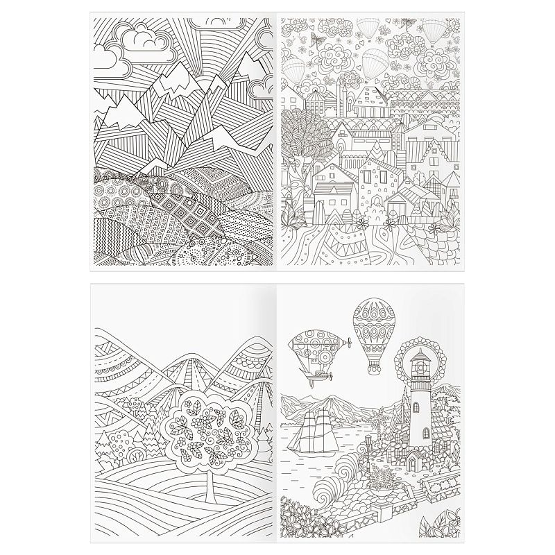 Раскраска А4 ТРИ СОВЫ "Антистресс. Вокруг света", 16стр.