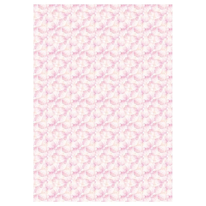 Упаковочная бумага глянц. 70*100см, MESHU "Bouquet", 80 г/м2, ассорти, 4 дизайна