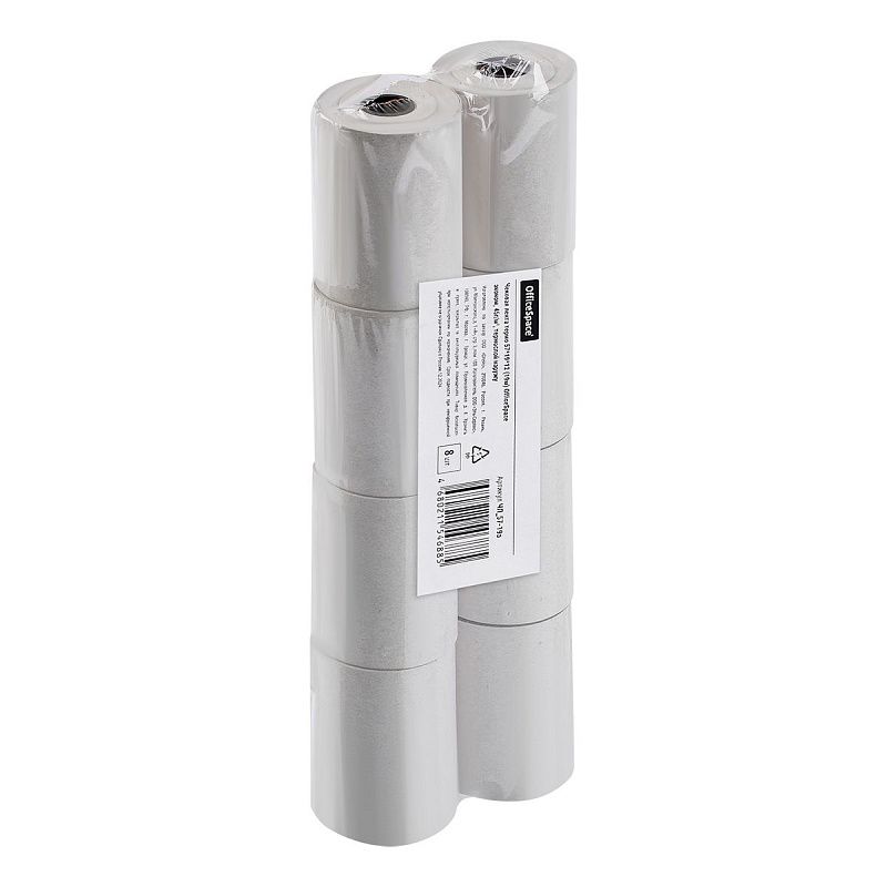 Чековая лента термо 57*19*12 (19м) OfficeSpace эконом, 45г/м2, термослой наружу