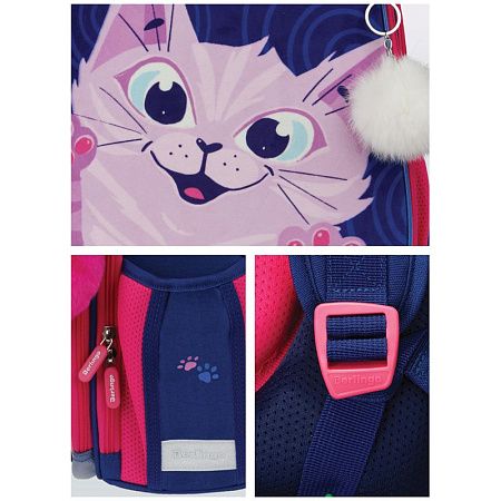 Ранец Berlingo Expert "Scary cat" 37*28*16см, 2 отделения, 2 кармана, анатомическая спинка 