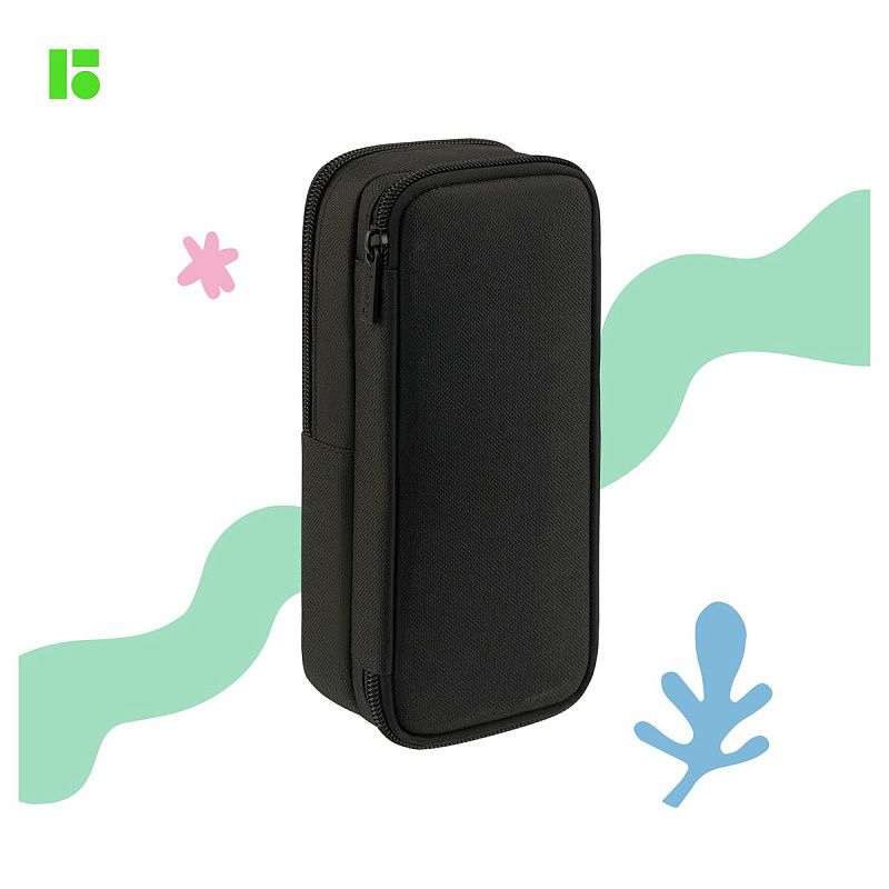 Пенал 2 отделения, 205*80*55 Berlingo "Lost", полиэстер, внутренний органайзер, магнит 