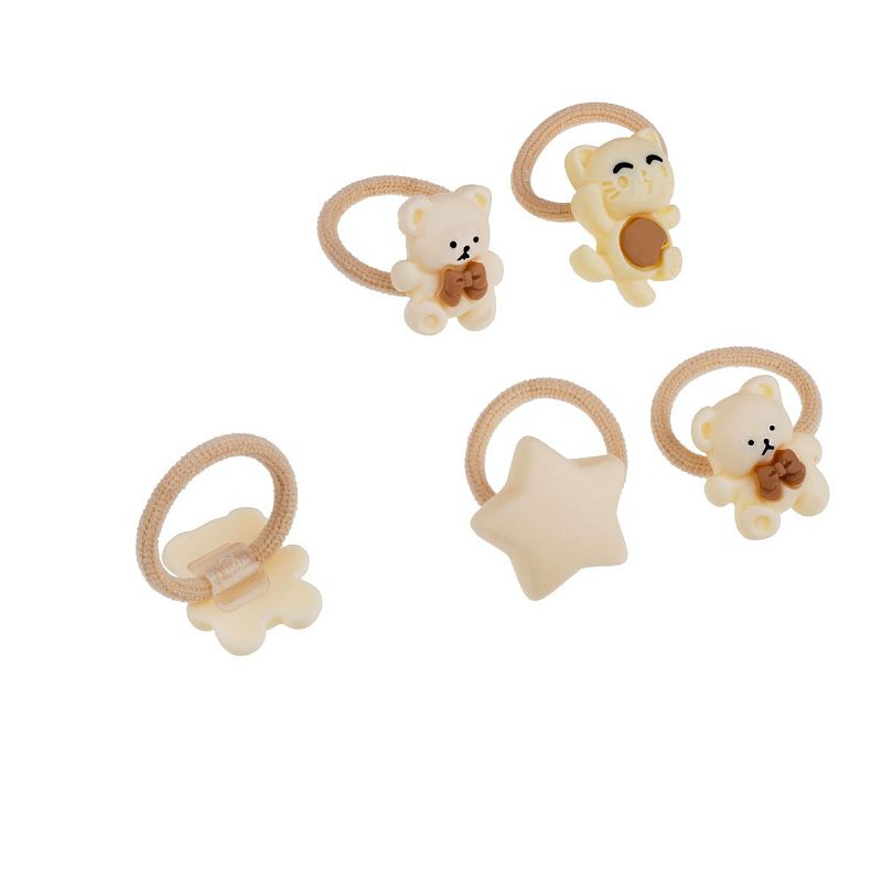 Набор аксессуаров для волос MESHU, резинки 2шт., диаметр 2см, заколки 2шт., 5/6см,ассорти, европодвес