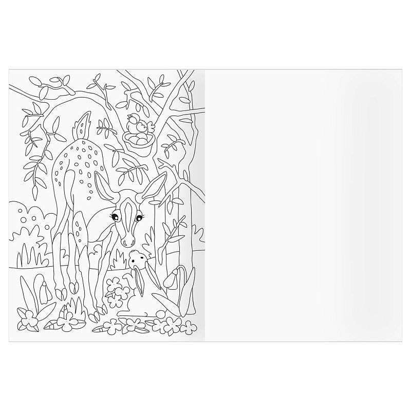 Раскраска А4 ТРИ СОВЫ "Для творчества и вдохновения. Времена года", 16стр.