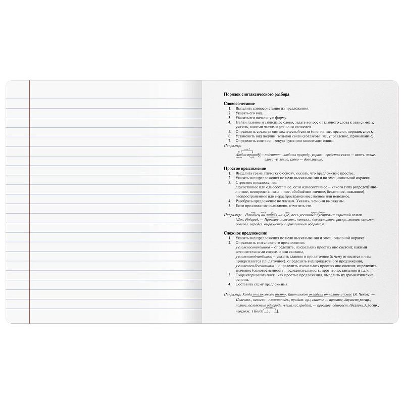 Тетрадь предметная 48л. BG "Минимализм" - Русский язык, выб.лак