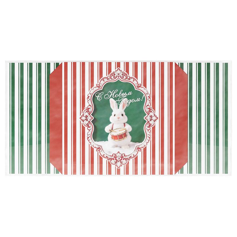 Коробка складная подарочная MESHU "Праздничные игрушки", (28*28*28см), выб лак