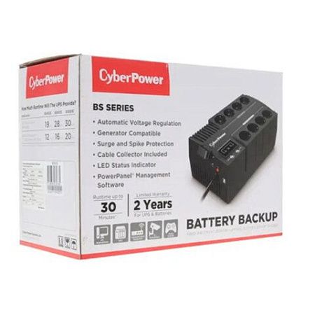 Источник бесперебойного питания CYBERPOWER BS650E, 650 VA (390 W), 8 евророзеток