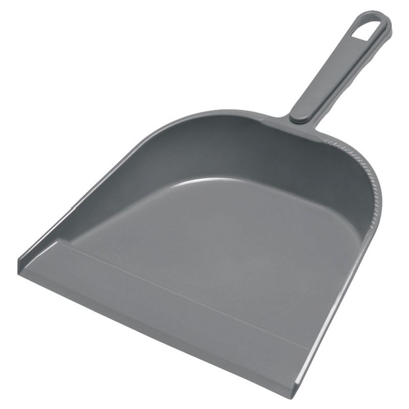 Совок для мусора York, низкая ручка, ширина 23см, пластик, цвет ассорти