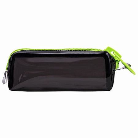 Пенал BRAUBERG с объемной "тракторной" молнией, 1 отделение, ПВХ, 22х8х6,5 см, "Neon green", 271564 