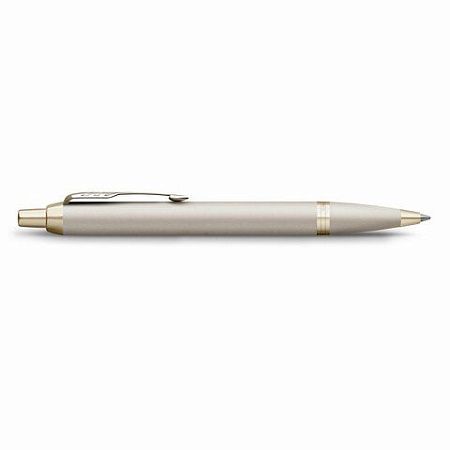 Ручка шариковая PARKER "IM Professionals Monochrome Champagne", корпус шампань, сталь, синяя, 2172956 