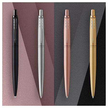 Ручка шариковая Parker "Jotter XL Monochrome Grey" синяя, 1,0мм, кнопочн., подарочная упаковка 